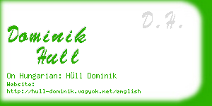 dominik hull business card